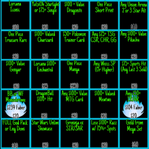 BLACKOUT Bingo !Jackpot - Info Only - No Purchase Necessary