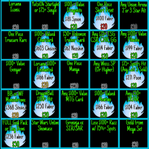 BLACKOUT Bingo !Jackpot - Info Only - No Purchase Necessary