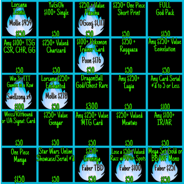 BLACKOUT Bingo !Jackpot - Info Only - No Purchase Necessary