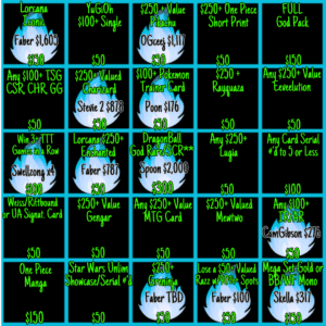BLACKOUT Bingo !Jackpot - Info Only - No Purchase Necessary