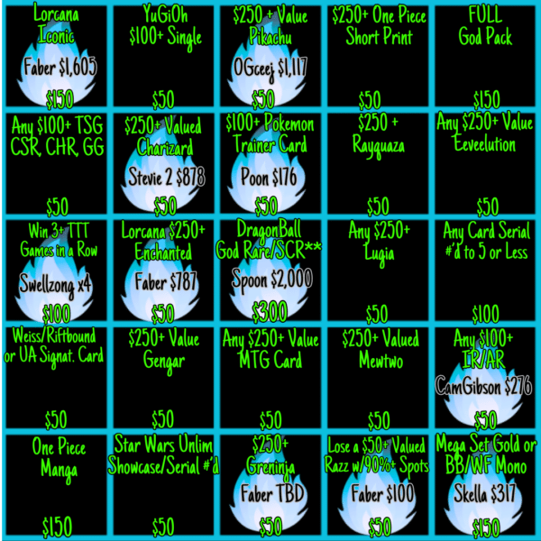 BLACKOUT Bingo !Jackpot - Info Only - No Purchase Necessary