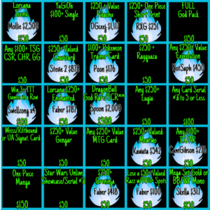 BLACKOUT Bingo !Jackpot - Info Only - No Purchase Necessary