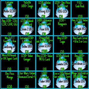 BLACKOUT Bingo !Jackpot - Info Only - No Purchase Necessary