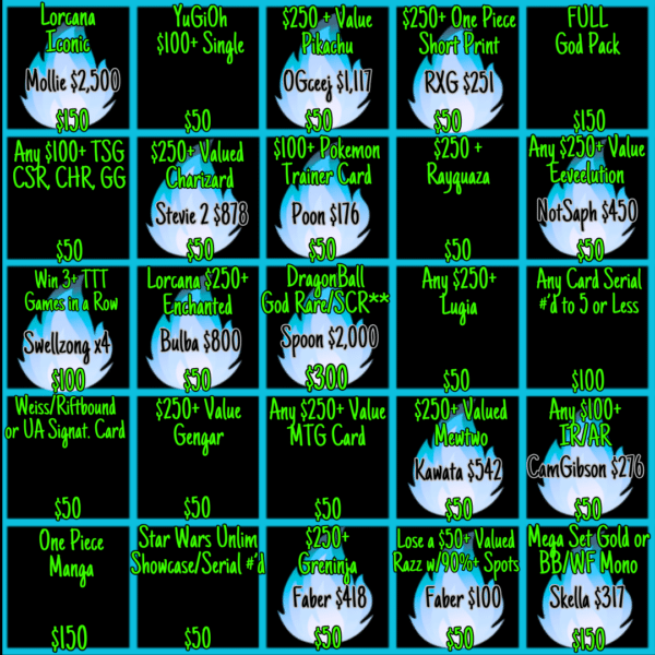 BLACKOUT Bingo !Jackpot - Info Only - No Purchase Necessary