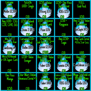 BLACKOUT Bingo !Jackpot - Info Only - No Purchase Necessary