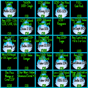 BLACKOUT Bingo !Jackpot - Info Only - No Purchase Necessary