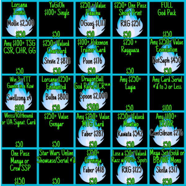BLACKOUT Bingo !Jackpot - Info Only - No Purchase Necessary