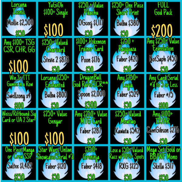 BLACKOUT Bingo !Jackpot - Info Only - No Purchase Necessary