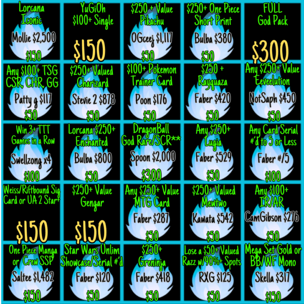 BLACKOUT Bingo !Jackpot - Info Only - No Purchase Necessary