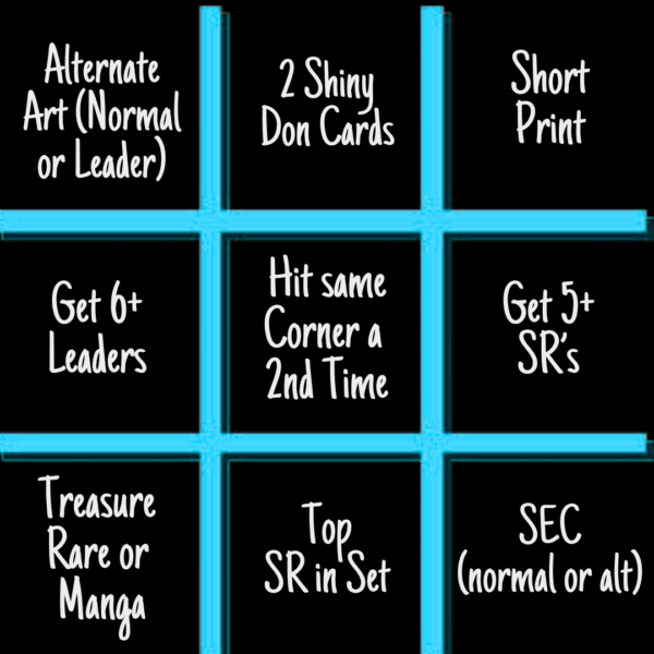 OP Tic-Tac-Toe Add-On (Read for Rules - 1 Per 18 Packs)