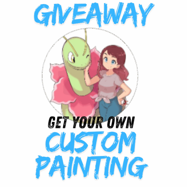 Giveaway Details - How to Get Your Own Holly Painting with Pokemon Choice and Que Priority