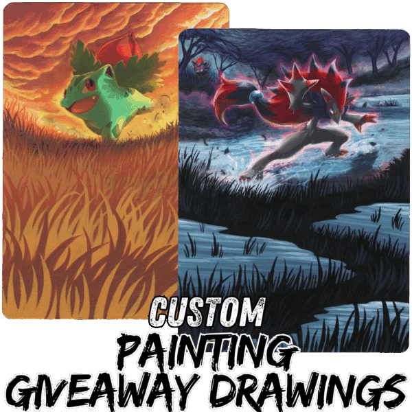 How to Enter Drawing(s) for Ivysaur & Zoroark Paintings