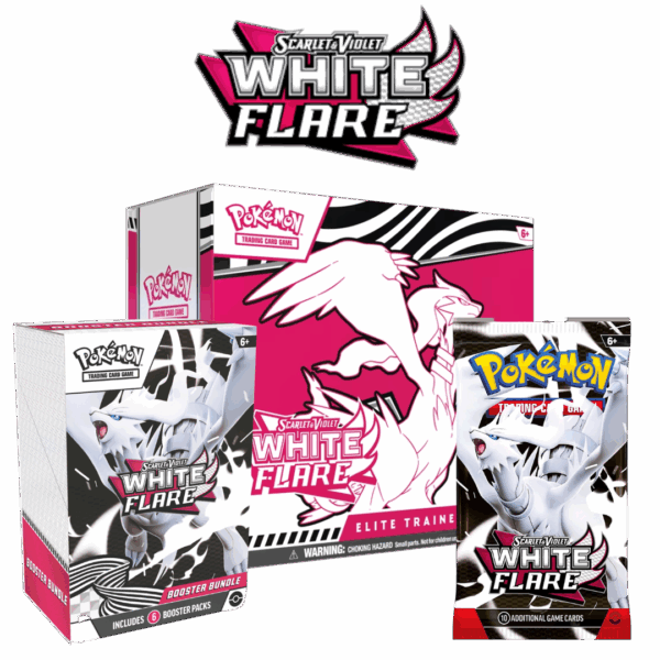 White Flare - Limit 1 ETB and 18 Packs Total/Person Per Day