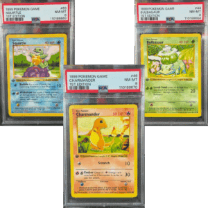 RAZZ - 10 Spots PSA8 1st Edition Starter Trio MAIN