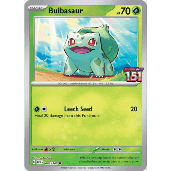 RAZZ - 10 Spots bulbasaur sealed possibly from best buy but honestly im not sure