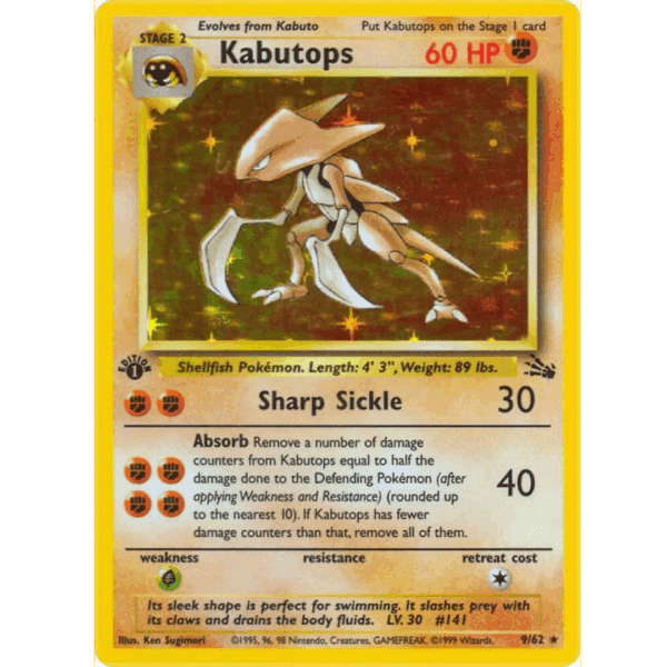 RAZZ - 10 Spots NM 1st Ed Kabutops