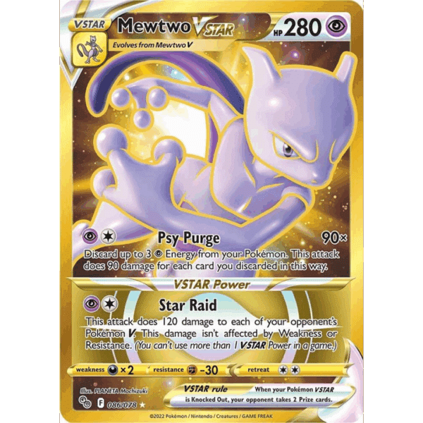 RAZZ - 10 Spots Mewtwo Gold