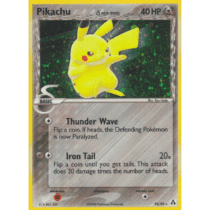RAZZ - 10 Spots NM Delta Species Pikachu Holo