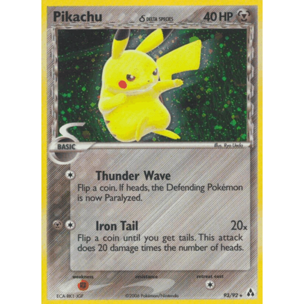 RAZZ - 10 Spots NM Delta Species Pikachu Holo