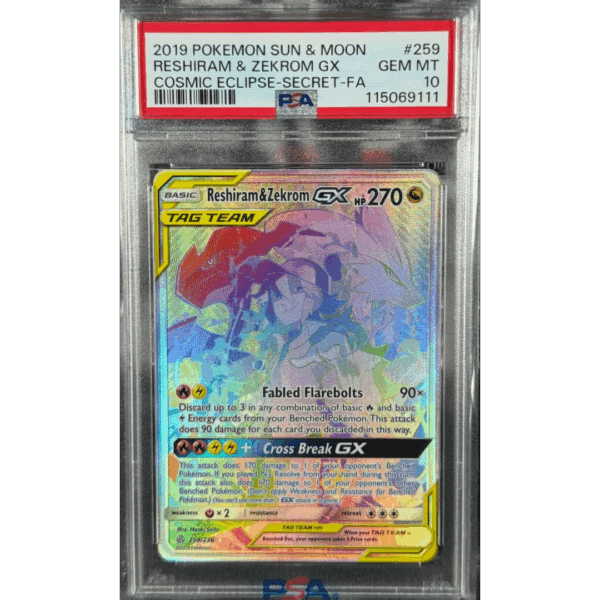RAZZ - 10 Spots Reshiram & Zekrom PSA10 MAIN