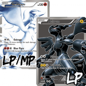 RAZZ - 10 Spots Reshy/Zekrom LP/MP OG Pair