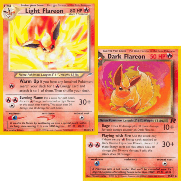 RAZZ - 10 Spots Light & Dark Flareon NM Set