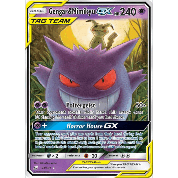 RAZZ - 10 Spots NM Gengar & Mimikyu