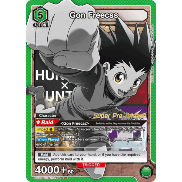 Gon Freecss Stamped Super Pre-Release Promo (Limit 1/Person)