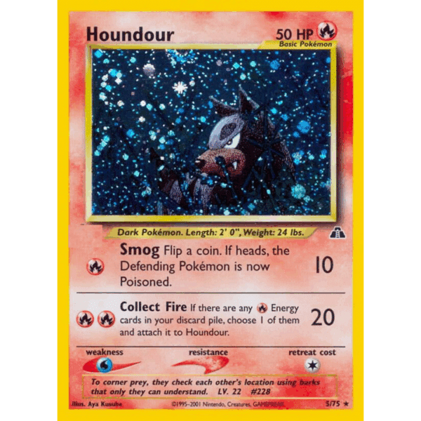 RAZZ - 10 Spots NM Neo Disc Holo Houndour