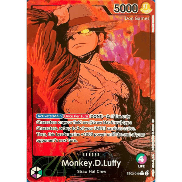 RAZZ - 10 Spots Alt Art Leader Luffy +4 Degen Tickets