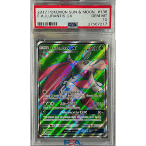 PSA 10 Sun & Moon Base Lurantis GX Full Art #138