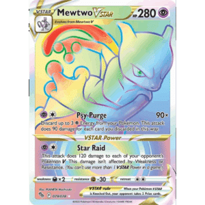 Mewtwo VSTAR Rainbow (POGO)
