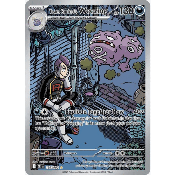 Team Rocket's Weezing IR (DR)