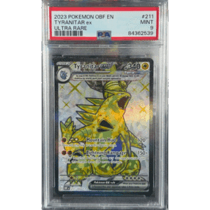 PSA 9 Tyranitar ex Full Art #211 (Obsidian Flames)