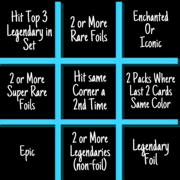 NEW! - Lorcana Tic-Tac-Toe Add-On (Read for Rules - 1 Per 12 Packs)