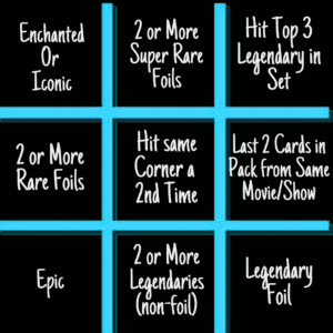 NEW! - Lorcana Tic-Tac-Toe Add-On (Read for Rules - 1 Per 12 Packs)