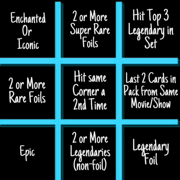 NEW! - Lorcana Tic-Tac-Toe Add-On (Read for Rules - 1 Per 12 Packs)