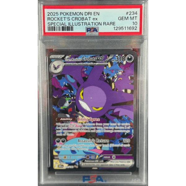 RAZZ - 10 Spots PSA10 Crobat +4 Degen Tickets