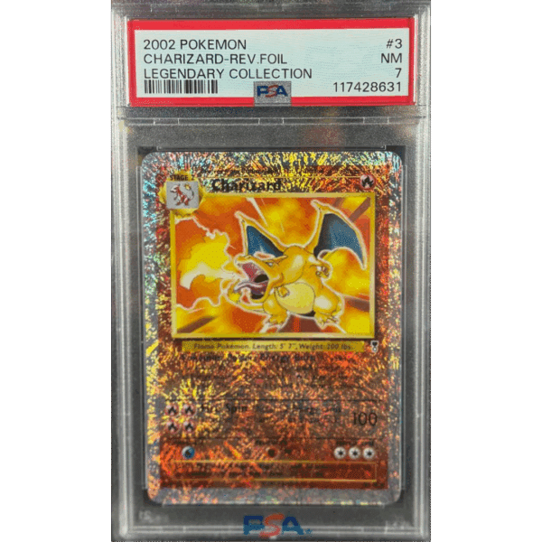PSA 7 Legendary Collection Reverse Holo Charizard #4