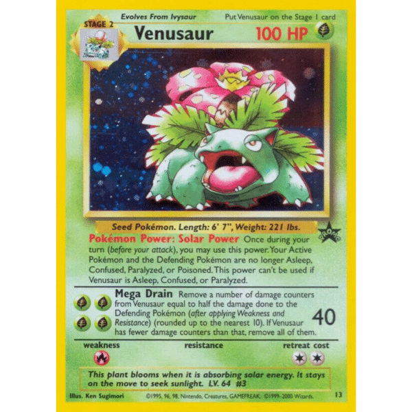 RAZZ - 10 Spots VLP/NM WOTC Venusaur Promo