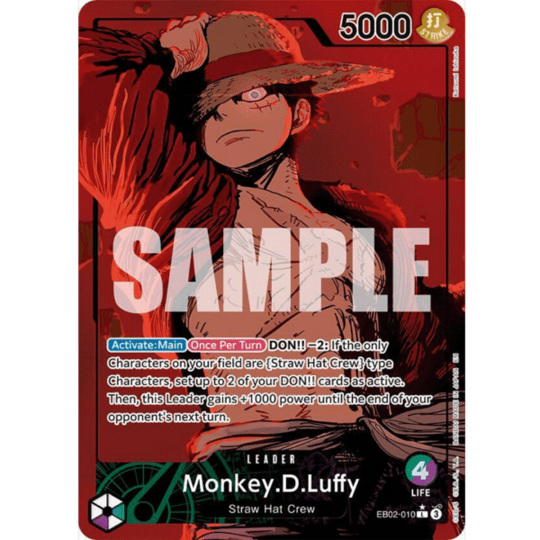 RAZZ - 10 Spots Red Luffy Leader MAIN +10 Degen Tickets