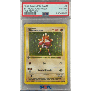 PSA 8 1st Edition Base Set Hitmonchan Holo #7