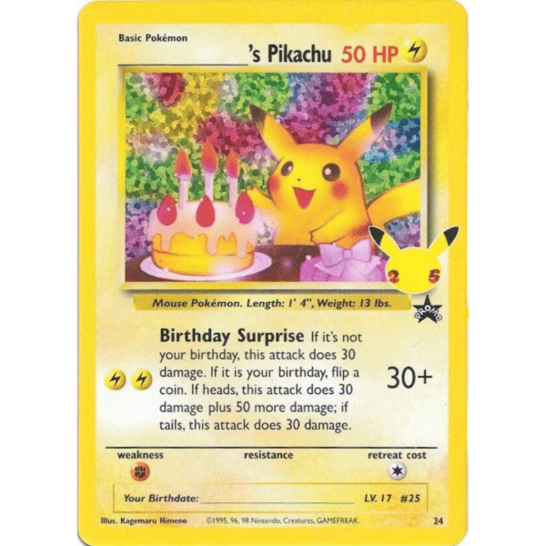 Birthday Pikachu (Celebrations)
