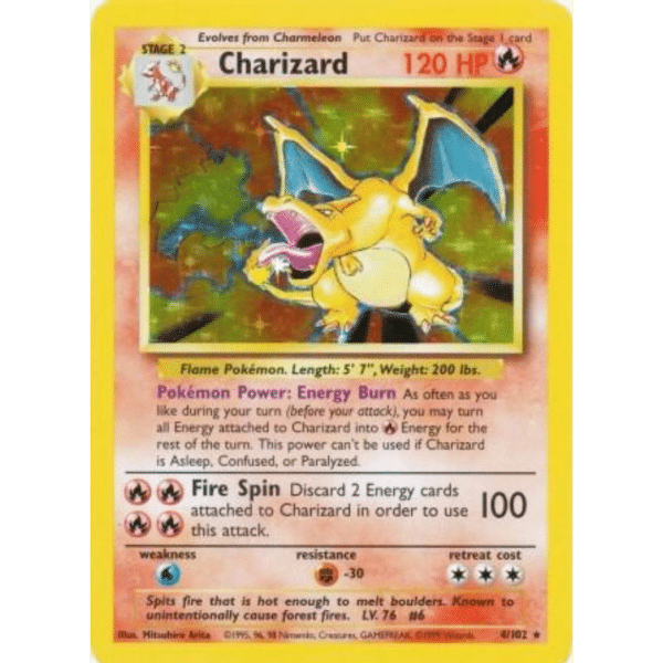 RAZZ - 10 Spots HP Base Set Zard