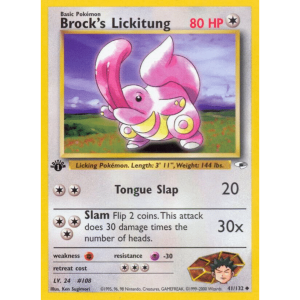 RAZZ - 10 Spots NM 1st Ed Lickitung