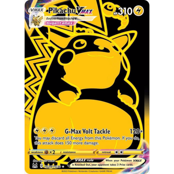 Pikachu VMAX TSG Black and Gold (LOR)