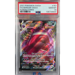 RAZZ - 10 Spots Gengar VMAX PSA10 (GXM)
