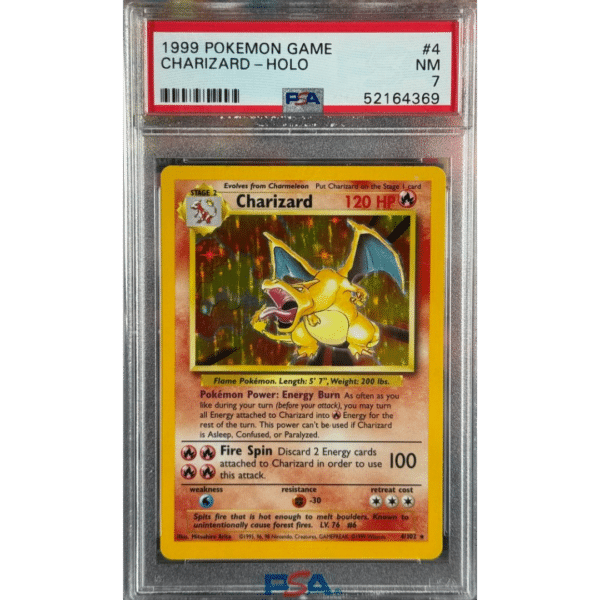 PSA 7 Charizard Holo (Base Set Unlimited)