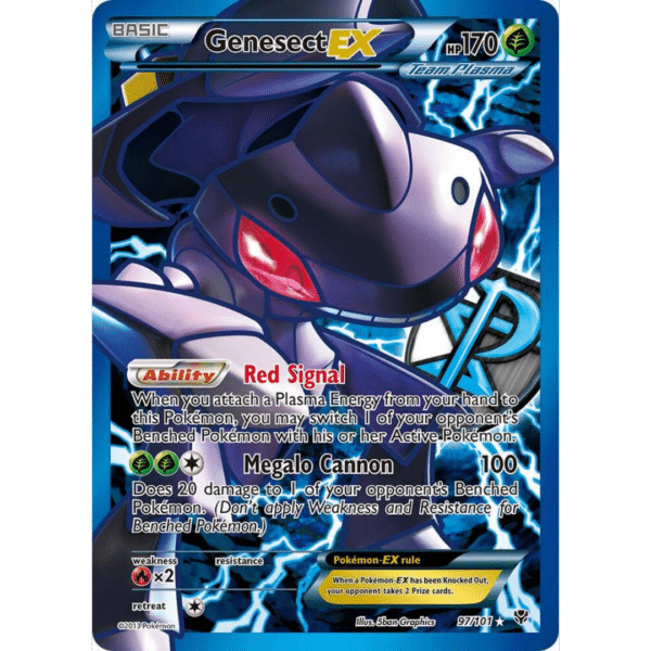 RAZZ - 10 Spots NM Plasma Genesect MAIN +5 Degen Tickets (GEM)