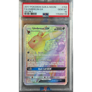 PSA 10 Umbreon GX Rainbow (Sun and Moon Base)